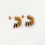 Alice Neiva Half Fold Earrings Gold Plated MOD Jewellery