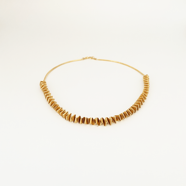 Alice Neiva Half Fold Necklace Gold Plated MOD Jewellery