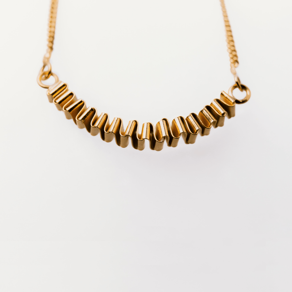 Alice Neiva Mini fold Necklace Gold Plated MOD Jewellery