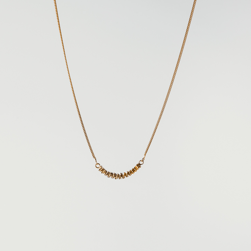 Alice Neiva Mini fold Necklace Gold Plated MOD Jewellery