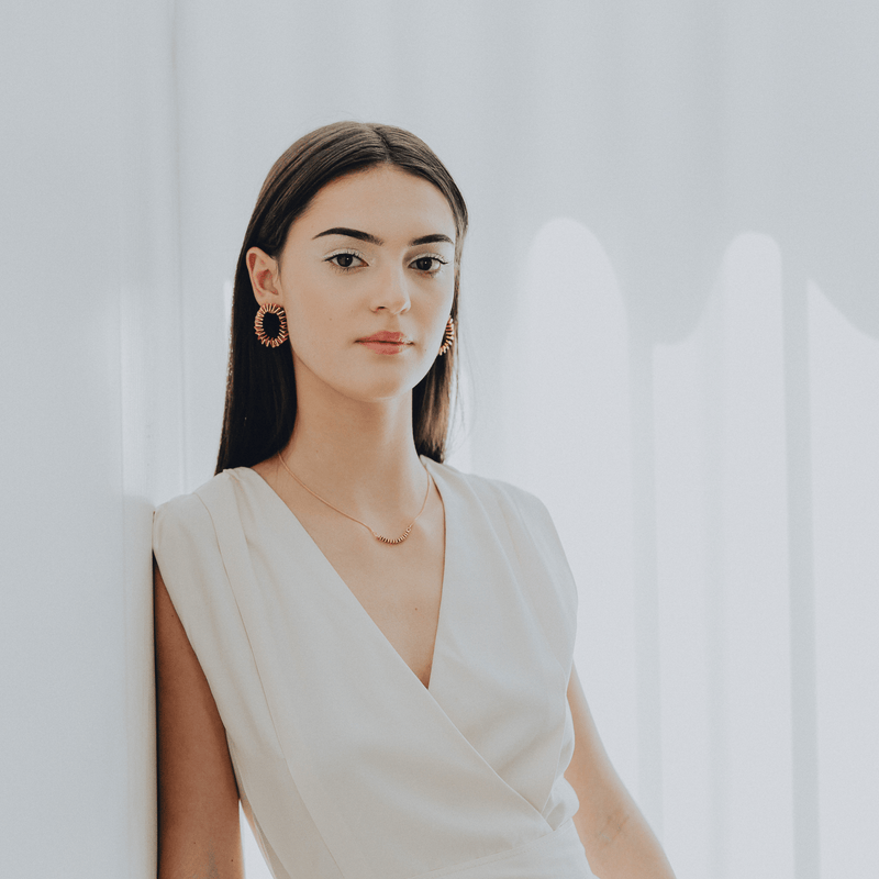 Alice Neiva One Fold Earrings Gold Plated MOD Jewellery