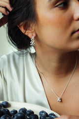 Ana Sales Rubus Large Hoop Earrings - Silver MOD Jewellery