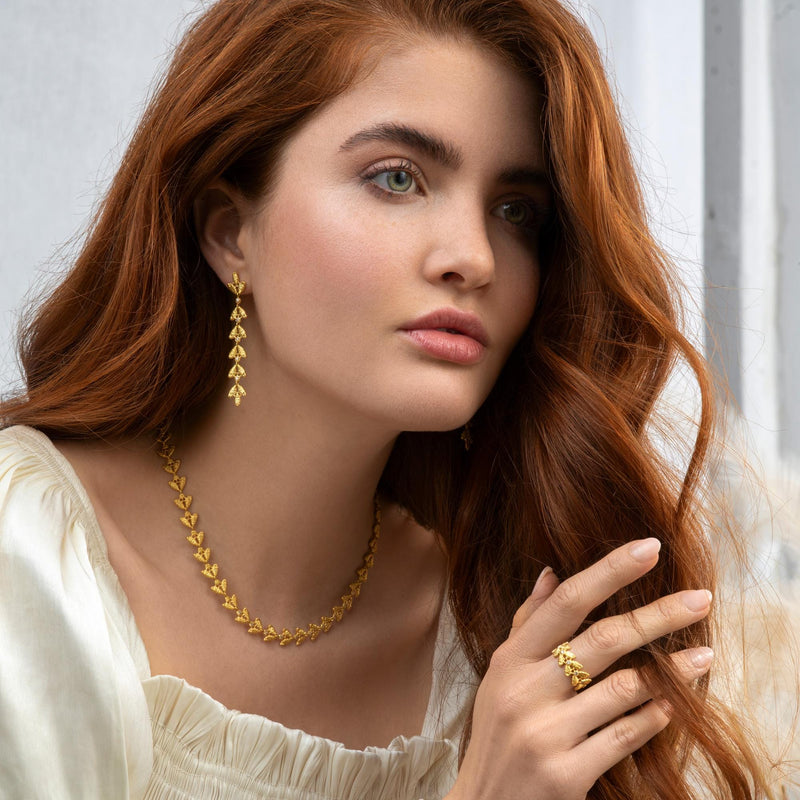 Brigitte Adolph Emilia Earrings Gold Plated MOD Jewellery