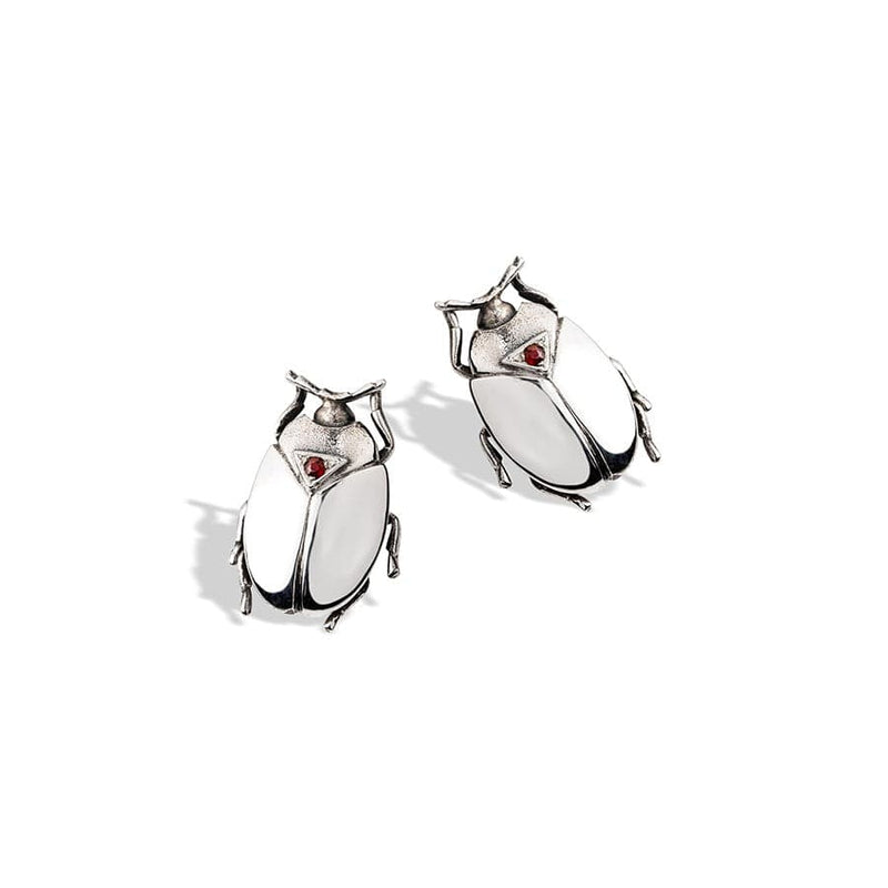 Bruno da Rocha beetle silver earrings MOD Jewellery
