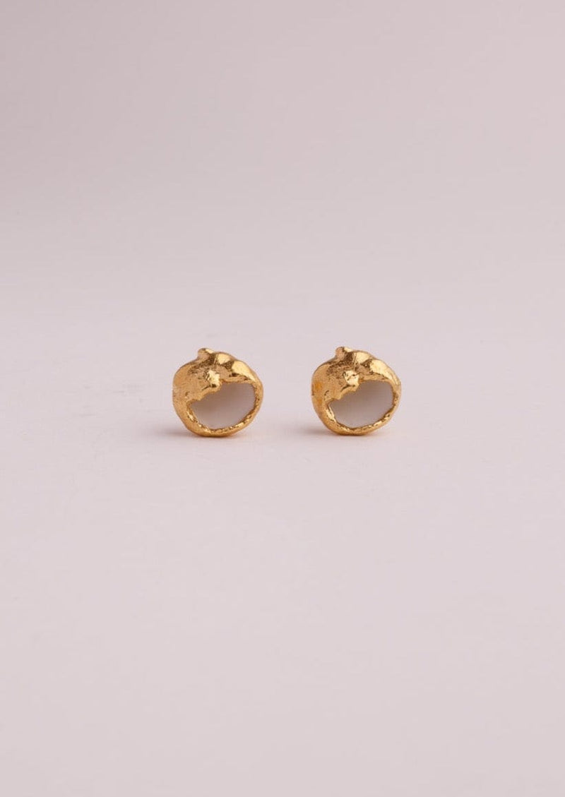 Bruno da Rocha cotton earrings gold plated MOD Jewellery