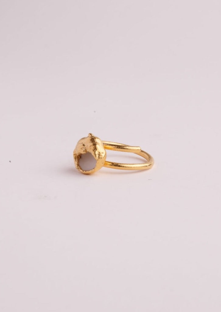 Bruno da Rocha cotton Ring gold plated MOD Jewellery