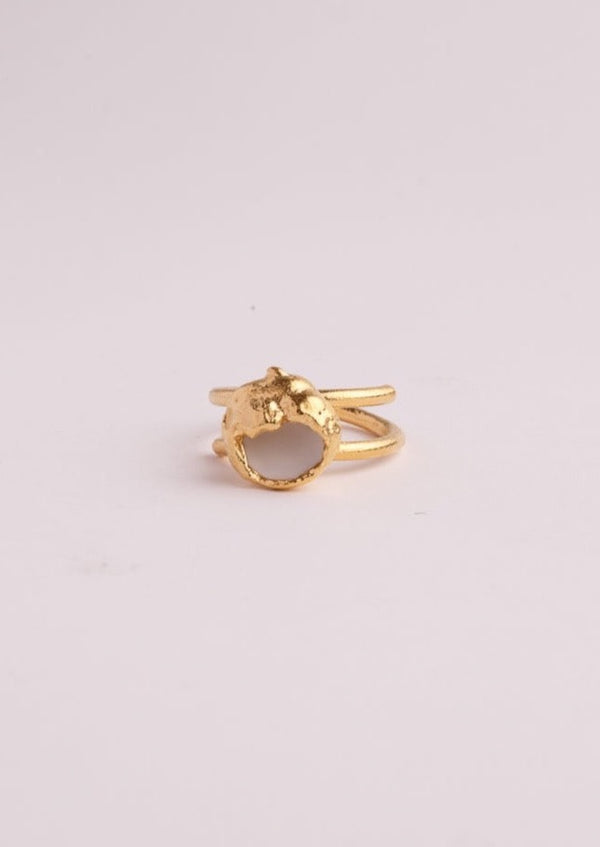 Bruno da Rocha cotton Ring gold plated MOD Jewellery