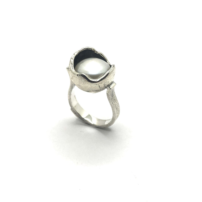 Bruno da Rocha Pearl Silver Ring MOD Jewellery