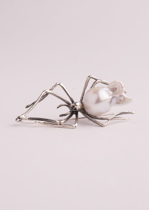 Bruno da Rocha spider brooch Biwa pearl MOD Jewellery