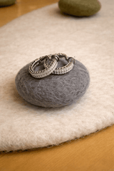 Flavio Diamond Eternity double hoop earrings MOD Jewellery