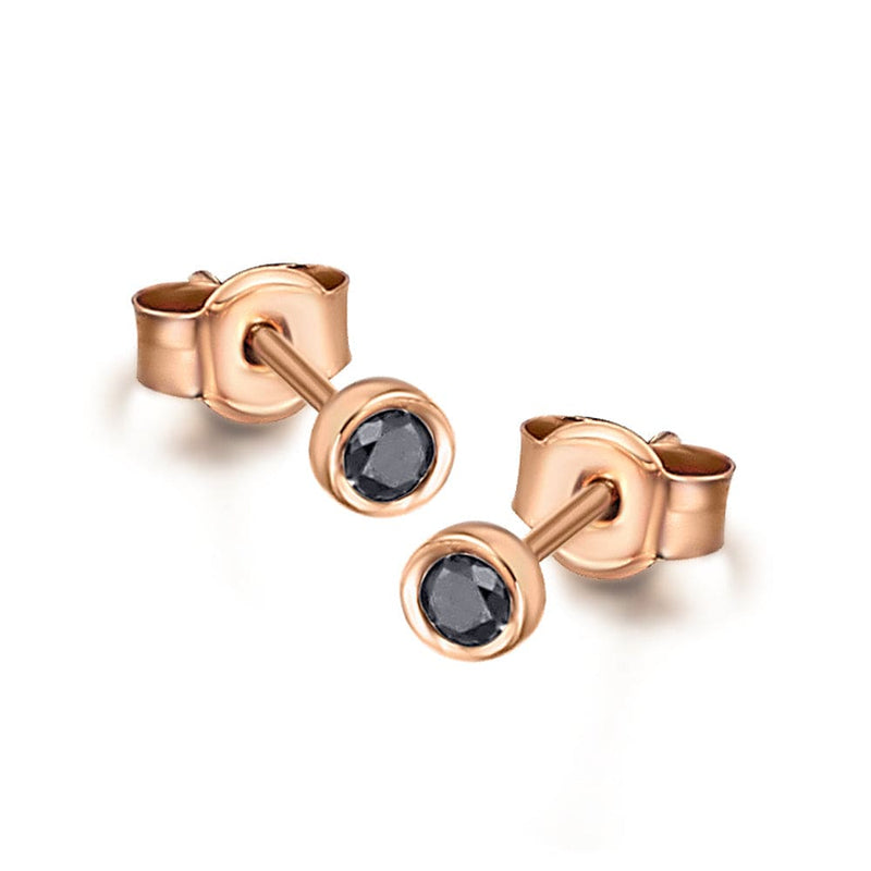 Goldstock Black Diamond Gold Earrings MOD Jewellery