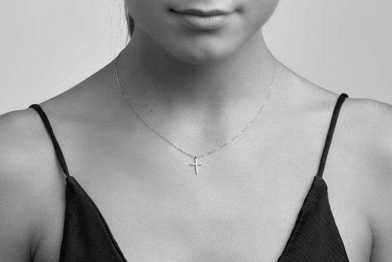 Goldstock Diamond Cross Necklace MOD Jewellery