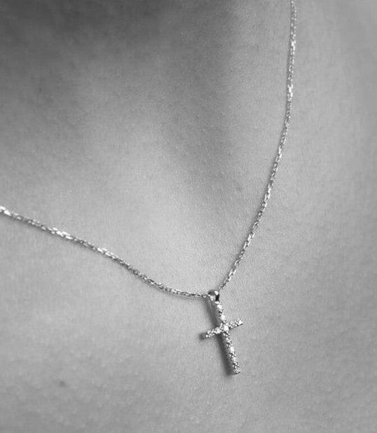 Goldstock Diamond Cross Necklace MOD Jewellery