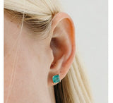 Goldstock Green Love Earrings MOD Jewellery