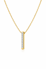 Goldstock Line Diamond Necklace MOD Jewellery