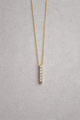 Goldstock Line Diamond Necklace MOD Jewellery