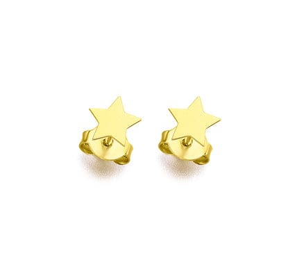 Goldstock Rectangle gold earring (individual) MOD Jewellery