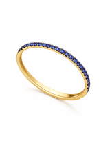 Goldstock Sapphire Line Gold Ring MOD Jewellery