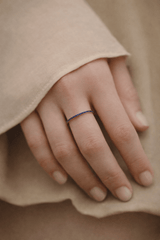 Goldstock Sapphire Line Gold Ring MOD Jewellery