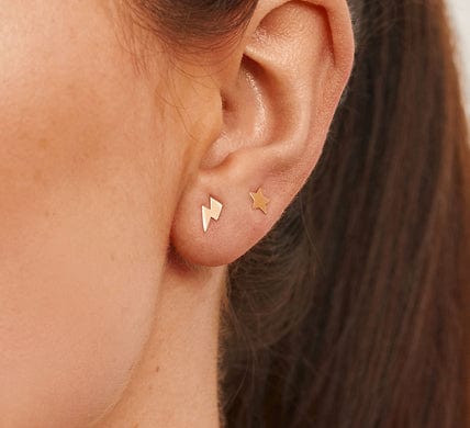 Goldstock star gold earring (individual) MOD Jewellery