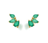 Goldstock Wild Earcuff Gold Emerald MOD Jewellery