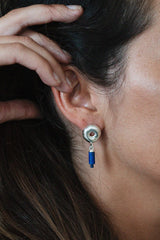 Inês Telles Águatinta Lápis Lazúli Earrings MOD Jewellery