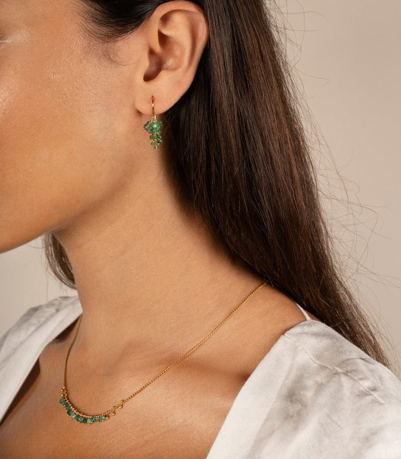 Kate Wood Grape Emerald Earrings MOD Jewellery