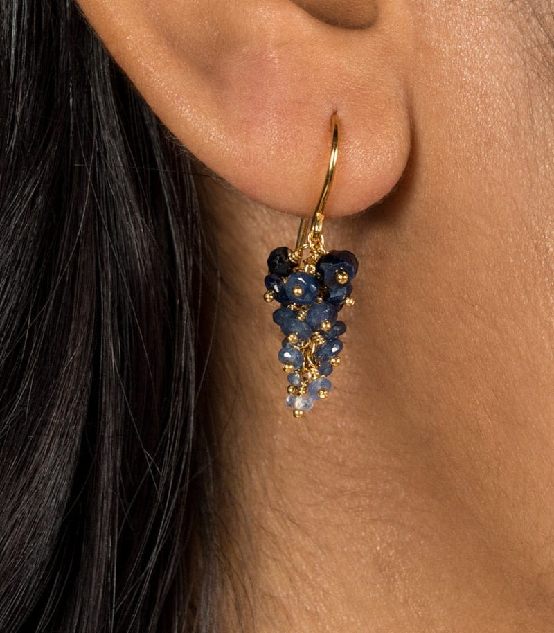 Kate Wood Grape Sapphire Earrings MOD Jewellery