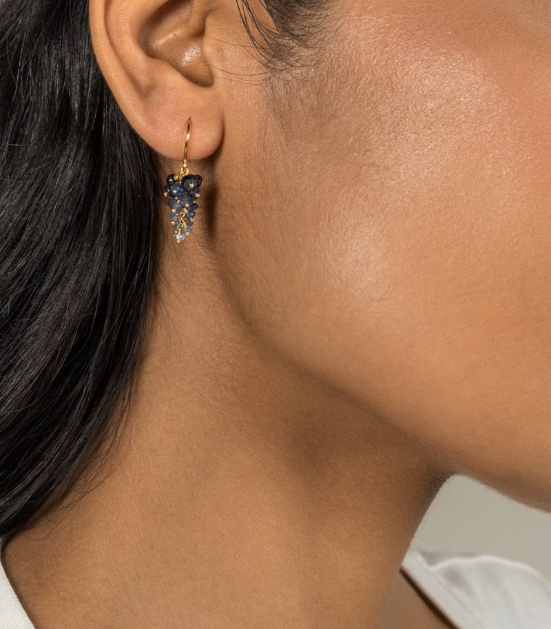 Kate Wood Grape Sapphire Earrings MOD Jewellery