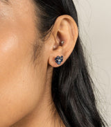 Kate Wood Pom Pom Sapphire Earrings MOD Jewellery