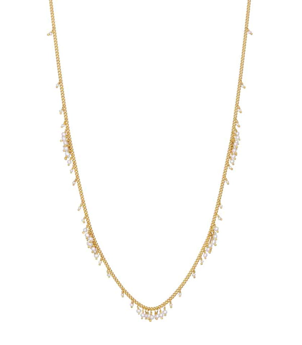 Kate Wood Scattered Row Pearl Necklace MOD Jewellery