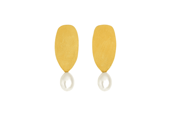 Kathia Bucho Melting Pearl Long Earrings MOD Jewellery