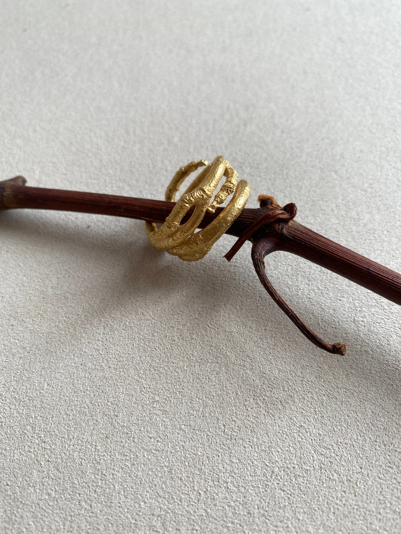 Little Nothing Magnolia Gold Plated Ring MOD Jewellery