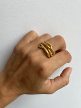 Little Nothing Magnolia Gold Plated Ring MOD Jewellery