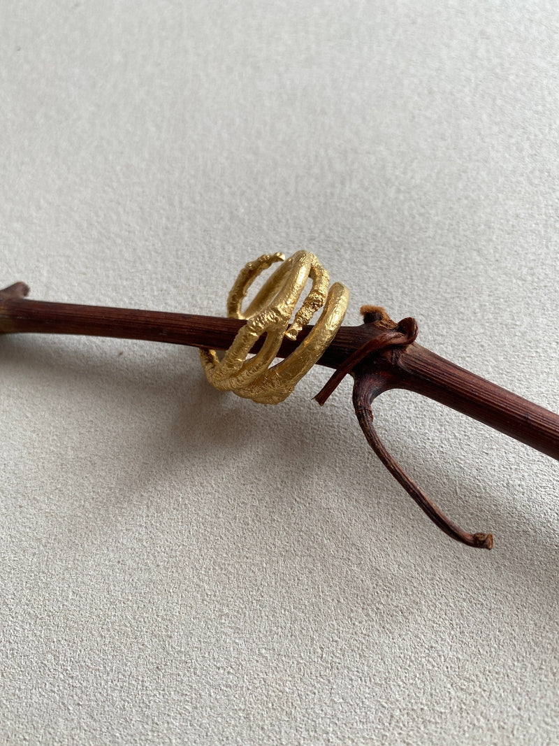 Little Nothing Magnolia Gold Plated Ring MOD Jewellery