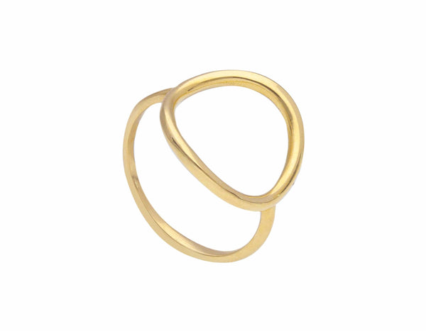 Songa Open Circle Gold Ring MOD Jewellery