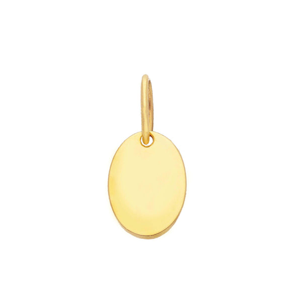 Songa oval gold Pendant MOD Jewellery