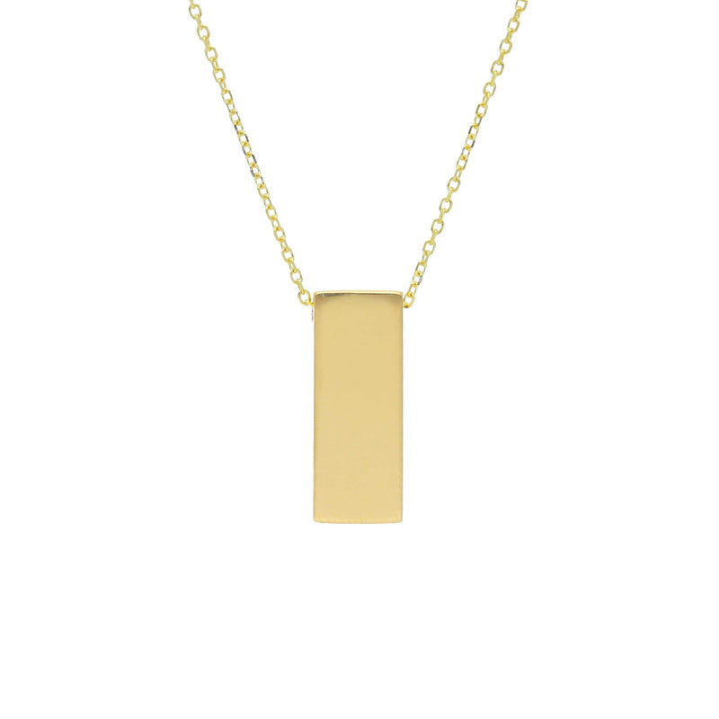 Songa rectangle gold necklace I MOD Jewellery