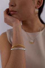 Susana Teixeira Karree Rigid Bracelet - Gold MOD Jewellery