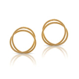 Susana Teixeira Large Circle Stud Earrings - Gold MOD Jewellery