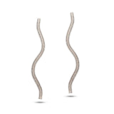 Susana Teixeira Long Wavy Earrings - Silver MOD Jewellery