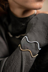 Susana Teixeira Vortice Wavy Bangle - Gold MOD Jewellery