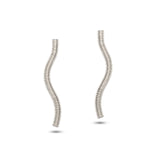 Susana Teixeira Wavy Stud Earrings - Silver MOD Jewellery