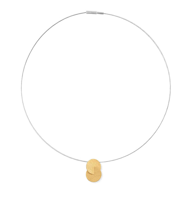 Zaremski Circles Gold Plated Pendant MOD Jewellery