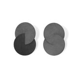 Zaremski Circles oxidised Earrings Large MOD Jewellery
