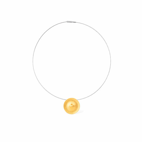 Zaremski Convex gold plated pendant MOD Jewellery
