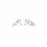Zaremski convex silver Earrings MOD Jewellery