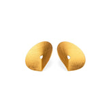 Zaremski Groove gold plated Earrings MOD Jewellery