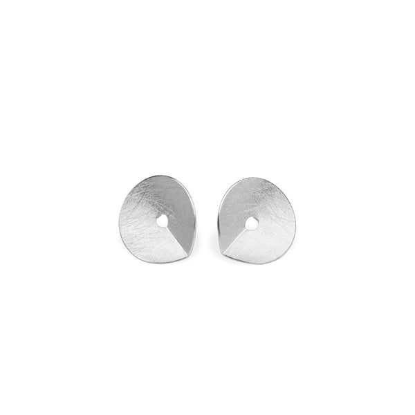 Zaremski Groove silver Earrings small MOD Jewellery