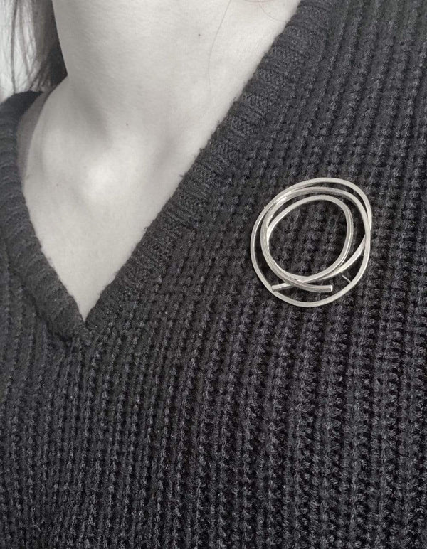 Ana Sales Mayi Silver Brooch MOD Jewellery